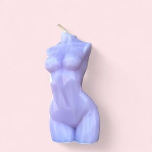Lilac Geometric Goddess Candle/ Venus candle